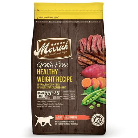Merrick Grain Free Healthy Weight Recipe Dry Dog Food 25 Lb Walmart