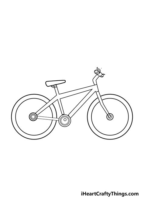 How To Draw A Bicycle Step By Step Drawing Tutorials