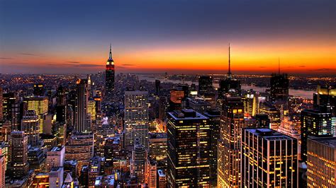 New York Night View Wallpaper 2048x1152 21745
