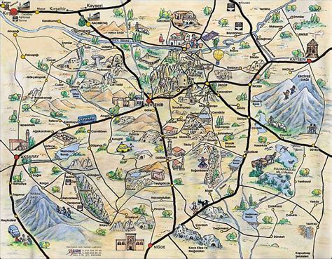 Nevşehir haritası, nevşehir'in ilçelerinin detaylı listesi, iline bağlı 8 ilçesinin uydu görüntüsü, konumu, gps koordinatları ve nevşehir'in önemli yerleri. Kapadokya Efemera Arşivi: Harita ve Krokiler 2