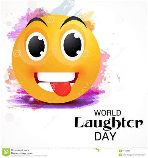…that human laughter has a specific acoustic structure? World Laughter Day. stock illustration. Illustration of world - 91493580