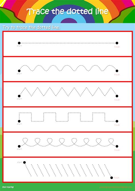Printable Tracing Lines Worksheets For 3 Year Olds Printable Word