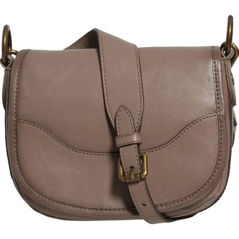 Frye Lucy Saddle Bag In Grey Gray Lyst