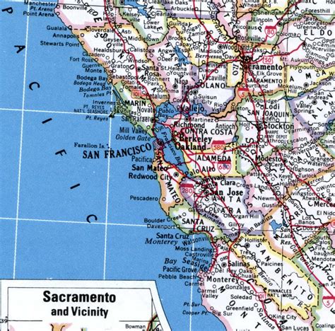 Map Of San Francisco Bay Area Region Of California
