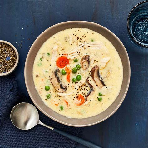Creamy Chicken And Mushroom Soup Recipe Eatingwell