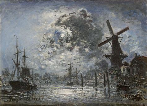 Johan Barthold Jongkind Schilderijen Vh Te Koop Clair De Lune Oud