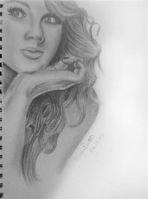 Celebrity Portrait Taylor Swift Celebrity Drawings Drawings