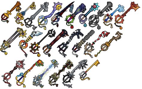 Keyblade Sprites By Sword Fusion On Deviantart