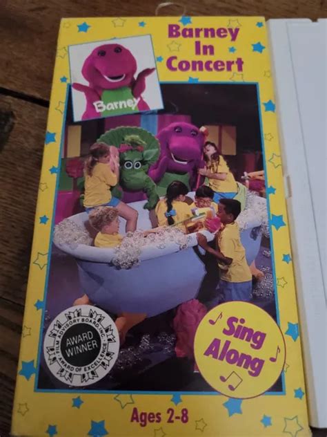 Barney In Concert Vhs Tape 45 Minutes Lyons Group Kids Sing Along 1991