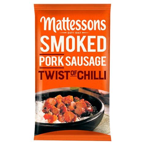 Mattessons Smk Pork Sausage Chilli 325g Tesco Groceries