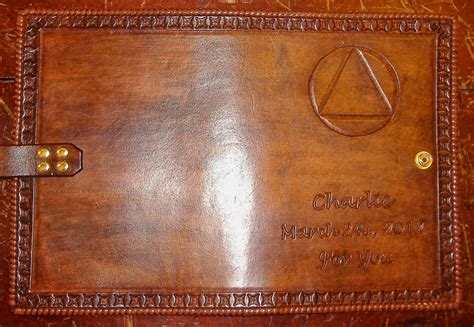Alcoholics Anonymous Leather Big Book Cover