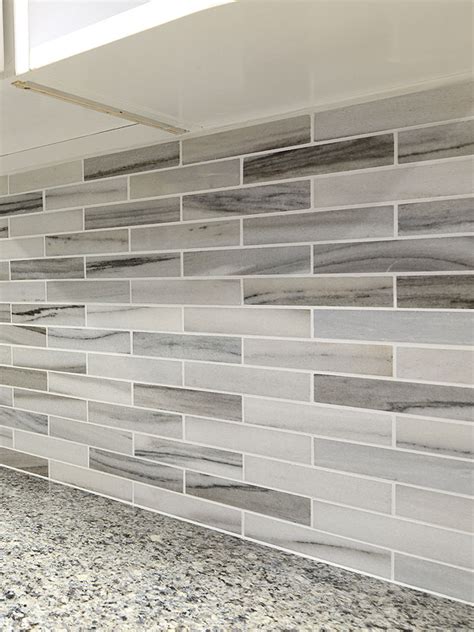 Best Gray Subway Tile Kitchen Backsplash Images My Lovely