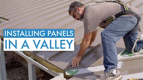 How To Install Standing Seam Metal Roofing Panels In A Valley Youtube