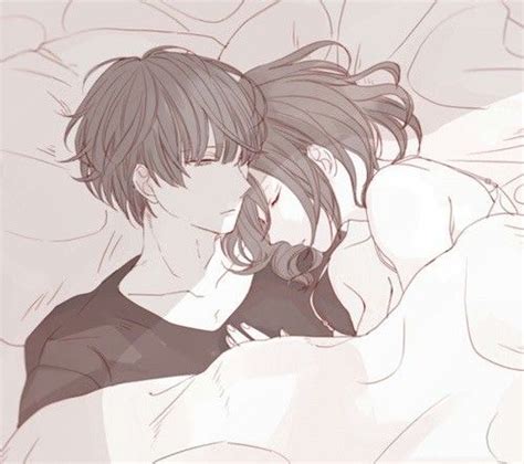 anime couple hugging in bed konashionfan sdt background bocarawasute
