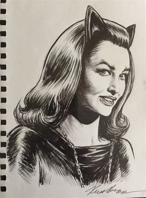 Julie Newmar In Randy Silvias Current Collection Comic Art Gallery Room