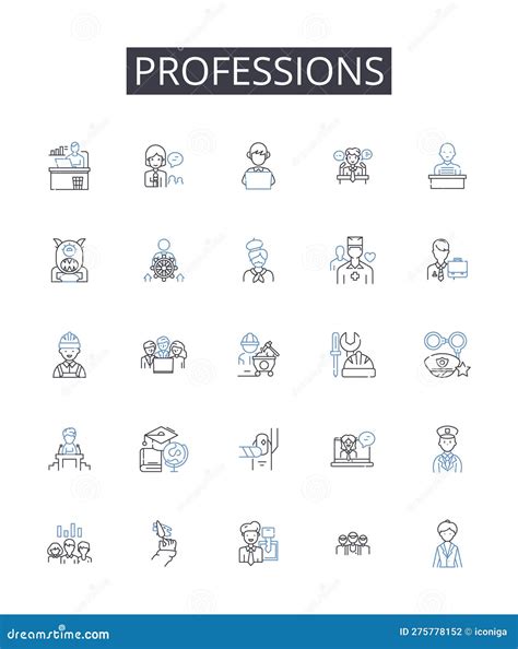 Tradespeople Line Icons Collection. Craftsmanship, Skilled, Trades