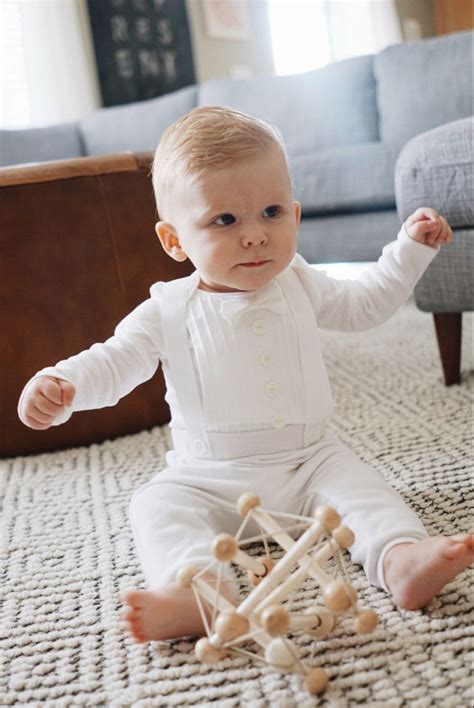 Baby Boy Baptism Christening Blessing Wedding Outfit All White Long