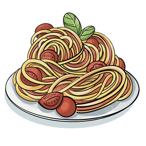 Cartoon Spaghetti Noodles
