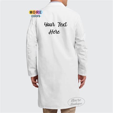 Custom Lab Coat Embroidered Medical Lab Coat Personalized Etsy
