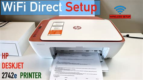 Hp Deskjet 2742e Wifi Direct Setup How To Use Printers Inbuilt Wifi