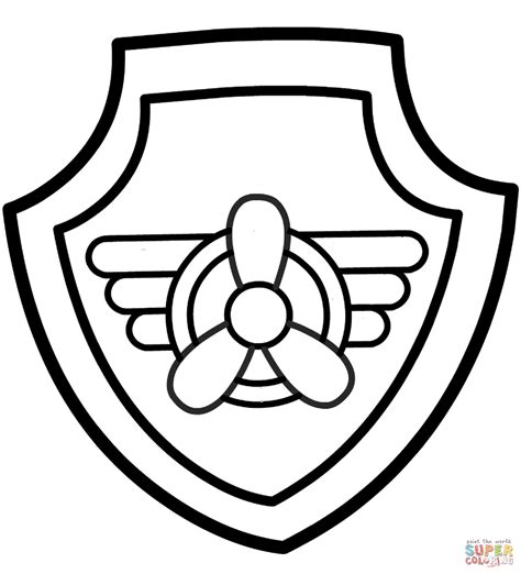 Skye Paw Patrol Badge Template