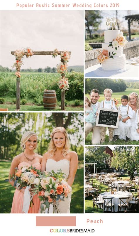 8 Popular Rustic Summer Wedding Color Ideas For 2019 Colorsbridesmaid
