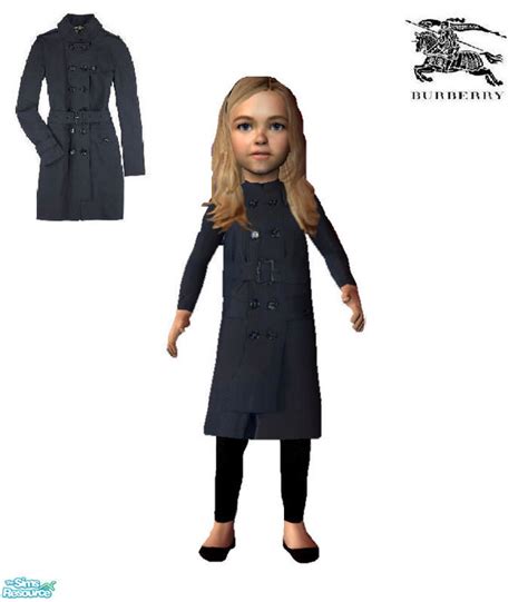 The Sims Resource Burberry Glazebury Trench Coat For Toddlers