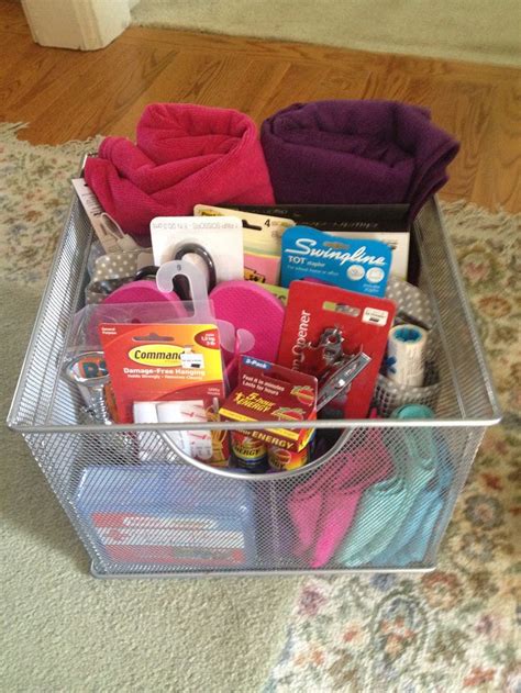 Gift ideas for sister in college. DIY Gift Basket for College Girls | College gift basket I ...