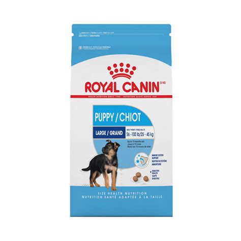 We recommend at least a 7 day transition before you begin feeding the new food exclusively. Royal Canin Large Puppy Dry Dog Food - Free Pet Food ...