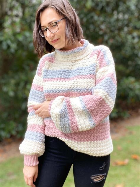 Crochet Turtleneck Sweater Pattern Free Pattern