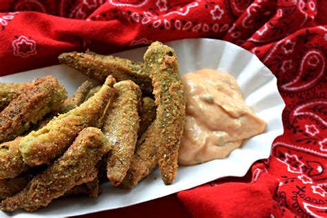 (if you've never had frozen okra in a. Breaded Okra with Cajun Sauce | Around the Family Table ...