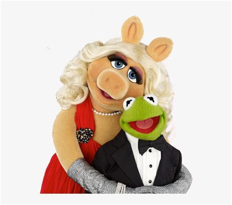 Kermit The Frog And Miss Piggy Kissing Muppet Valentines Transparent