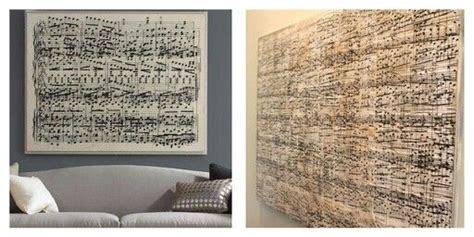 Diy Sheet Music Artwork