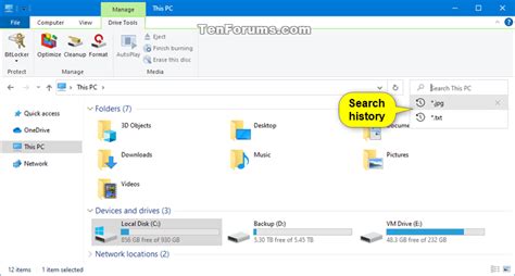 Clear Your Search History In Windows 10