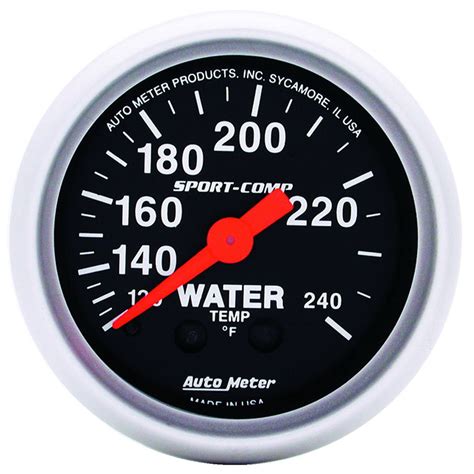 Auto Meter Sport Comp Mech Gauge 2 116 Water Temp Competition