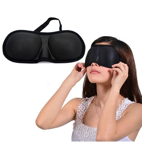 3d Traceless Blindfold Black Sleeping Eye Mask Relax Sleep Fit Face Cover Light On Aliexpress