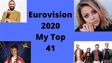 Eurovision 2020 - My Top 41 (From The UK) - YouTube