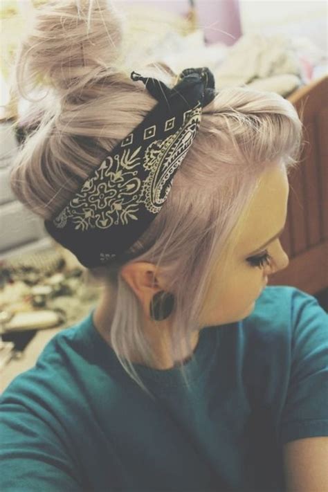 how to create a hairstyle with a bandana pretty designs