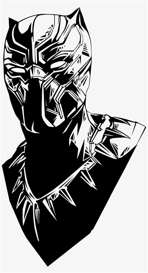Black Panther Black Panther Marvel Vector 2383x4260 Png Download