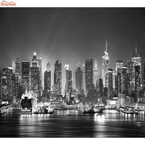New York Skyline Wallpaper Black And White 900x900 Download Hd