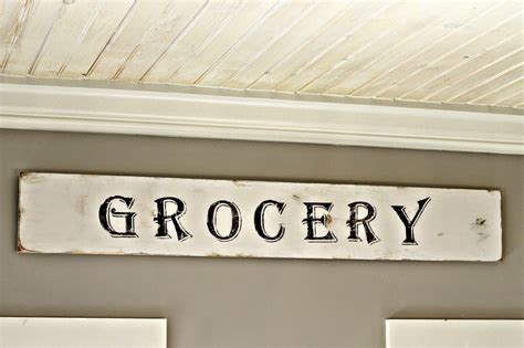 2 Vintage Sisters My Grocery Sign In The Kitchen Grocery Sign