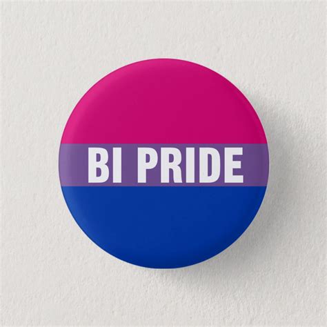 Bi Bisexual Pride Flag Button Zazzle