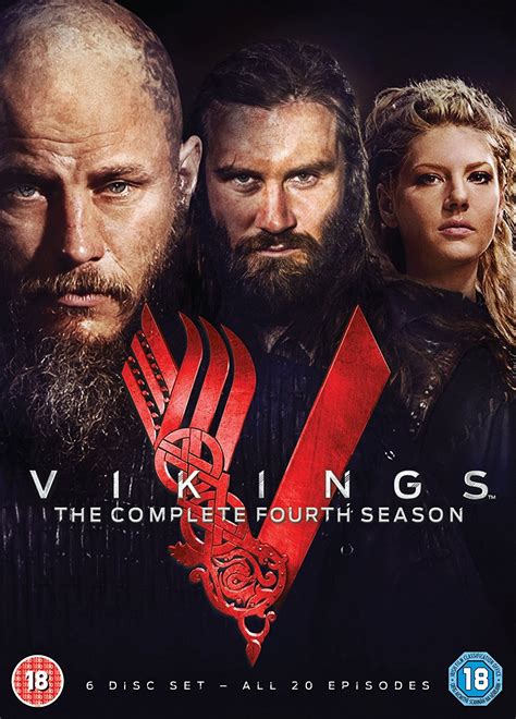 Vikings Season 4 Boxset Dvd Reino Unido Amazones Travis Fimmel