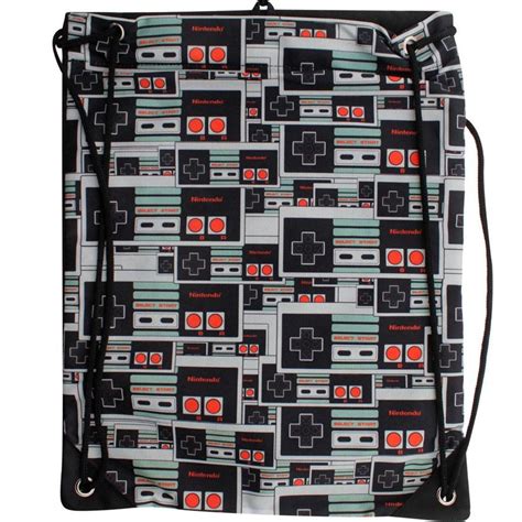 Nintendo Controller Cinch Bag Black