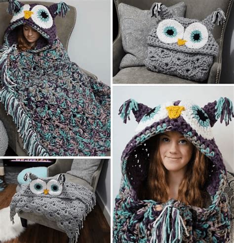 Crochet Owl Blanket Pattern Quick Crochet Blanket Owl Crochet Patterns Fleece Patterns Easy