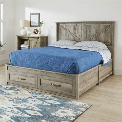 Better Homes And Gardens Modern Farmhouse Queen Platform Bed With