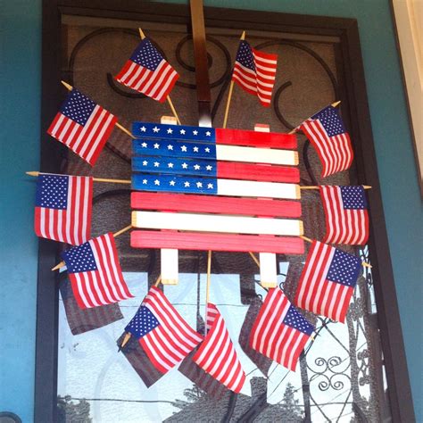 Easy Door Decoration For The Fourth Of July