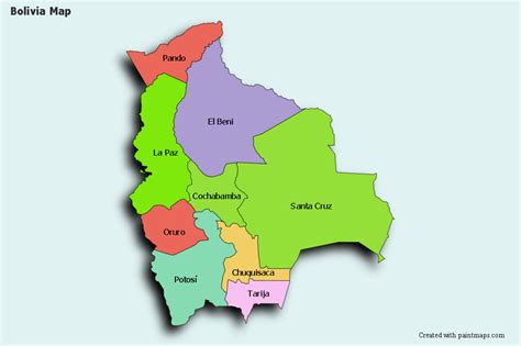 Mapa De Bolivia Con Nombres Para Imprimir En Pdf 2021 Images