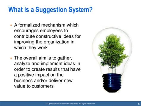 Effective Staff Suggestion System Kaizen Teian By Operational Excel