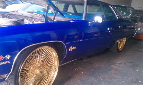 Photography By Miamiearl 75 Donk On 24 Gold Daytons Candy Blue At
